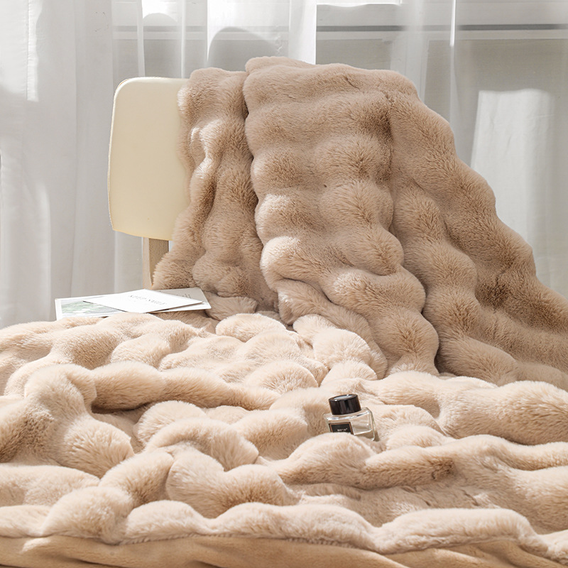 Velvet Fleece Throw Blanket